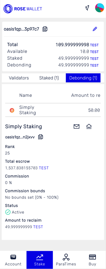 Debonding delegations